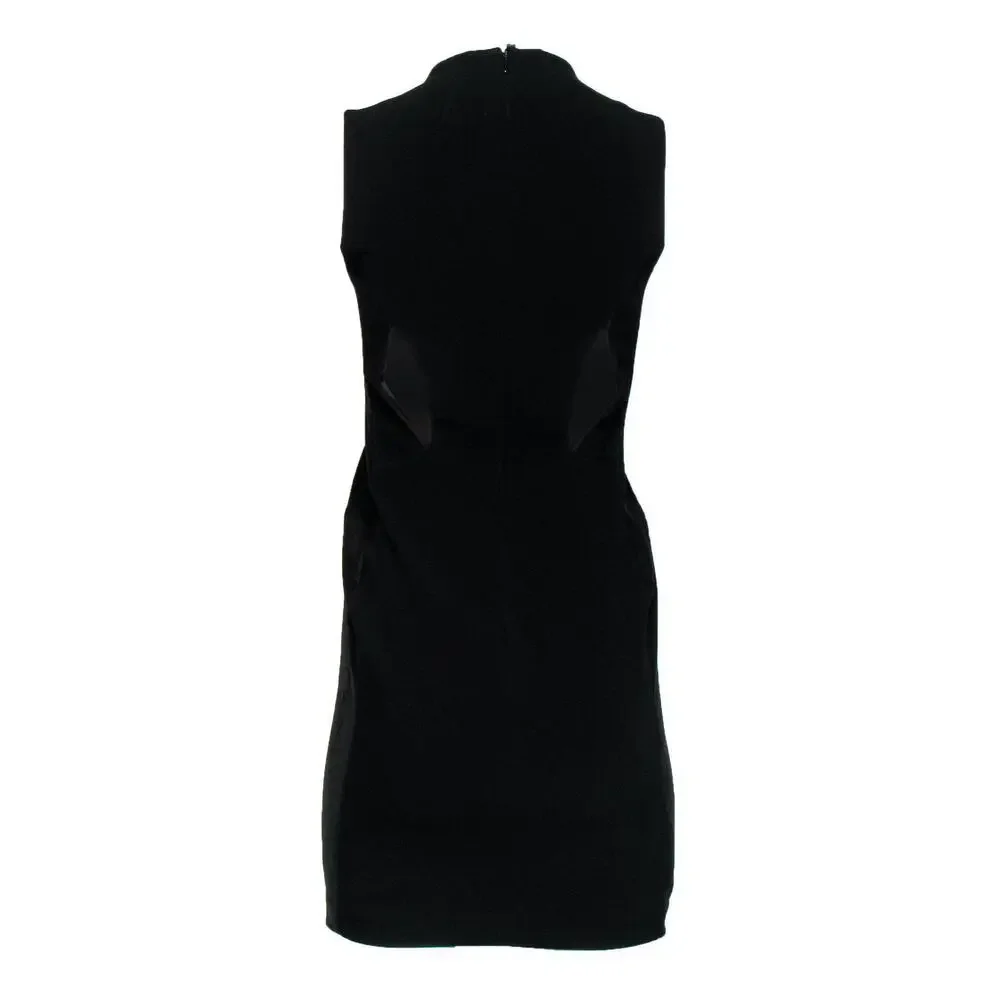 Rag & Bone - Black Suede Paneled Mini Dress Sz 0